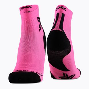 Men's socks X-Socks Run Discover Ankle fluo pink/x black