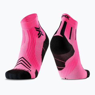 Men's socks X-Socks Run Expert Ankle fluo pink/x black