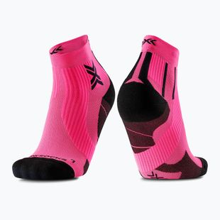 Men's socks X-Socks Run Perform Ankle fluo pink/x black