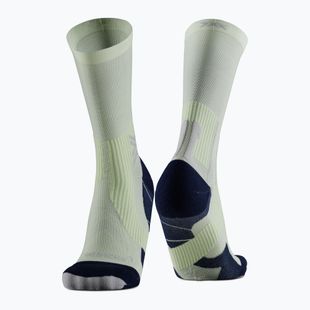 Men's X-Socks Run Perform Crew socks neolime/x black