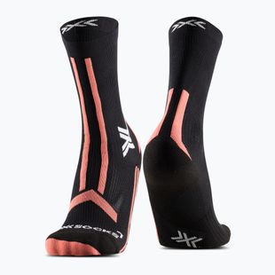 Women's socks X-Socks Trailrun Discover Crew x black/dusty rose