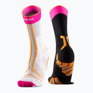 X-Socks Trailrun Terraskin Expert Crew socks yinyang/x black/x white/fluo pink