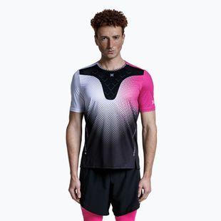 Men's X-Bionic Corefusion Running T-shirt dot fade/neo pink/white