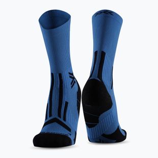 Men's socks X-Socks Trailrun Perform Crew mineral blue/x black