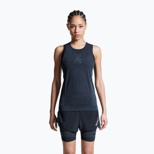 Women's running t-shirt X-Bionic Xceed Run x black/rhino grey
