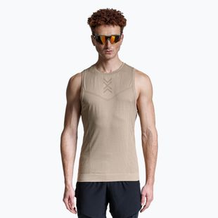 Men's X-Bionic Xceed Run sand/dark sand running tank top