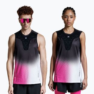 X-Bionic Corefusion Run Tank top dot fade/neo pink/white