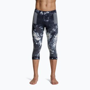 Thermal trousers X-Bionic Energy Accumulator Wild 3/4 tiedye x black/fluo pink