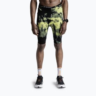 Men's running shorts X-Bionic Efektor Tights tie dye electric energy