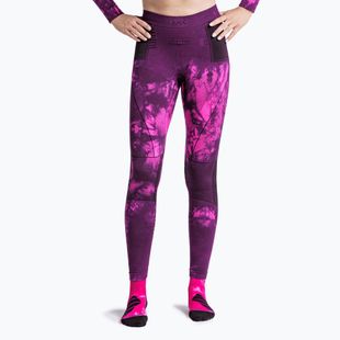 Thermal trousers X-Bionic Energy Accumulator Wild tiedye x black/fluo pink