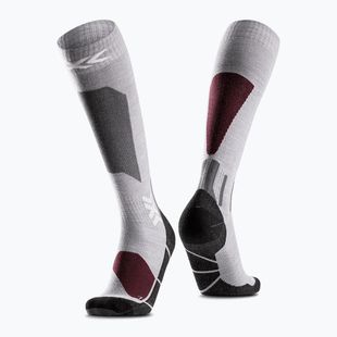 Ski socks X-Socks Ski Discover Merino Otc silver grey