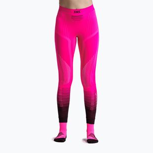 Women's thermal trousers X-Bionic Invent Graphics fluo pink/x white