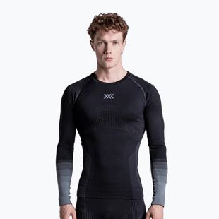 Men's thermal sweatshirt X-Bionic Invent Graphics LS x black/dark grey