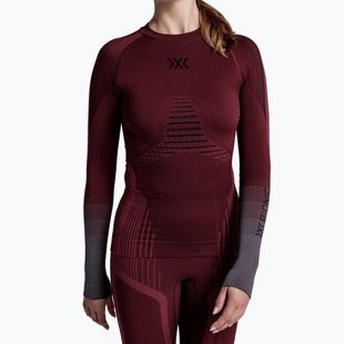 Women's thermal sweatshirt X-Bionic Invent Graphics LS oxide red/x black