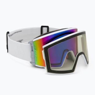 SCOTT React mineral white/enhancer teal chrome/amp pro green ski goggles