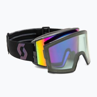 SCOTT React black/aurora green/enhancer teal chrome/pro green ski goggles