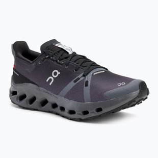 Men's On Cloudsurfer Trail Waterproof black/eclipse running shoes