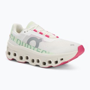 Women's running shoes On Cloudmonster white/lima
