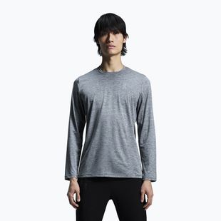 Men's On Core Long-T heather gray running longsleeve