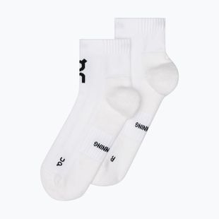 Socks On Core Run Mid 2 pairs white