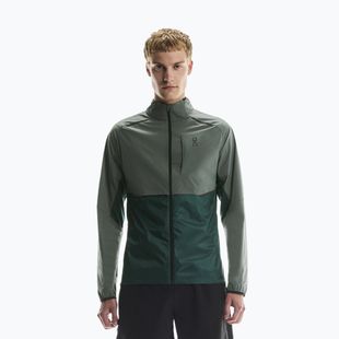 Men's On Weather spirulina/olive running jacket