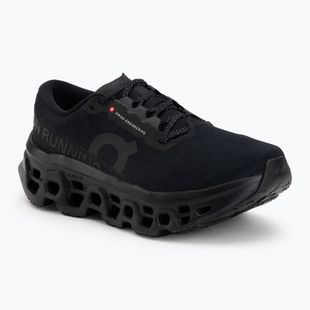 Women's running shoes On Cloudmonster 3 Wide black/black