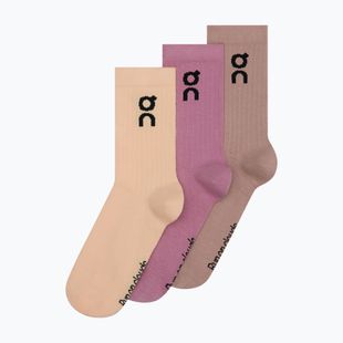 Socks On Logo High 3 pack sherbet/rhodonite