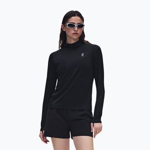 Women's running sweatshirt On Core 1/4 Zip black
