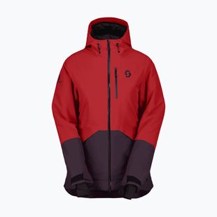 Women's Ski Jacket SCOTT Ultimate Dryo Ripstop power red/rich purple