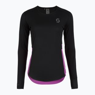 Women's running longsleeve SCOTT Endurance Tech black/liquid purple