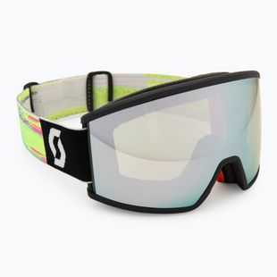 Ski goggles SCOTT Ambit Compact black/neon yellow/amp white chrome