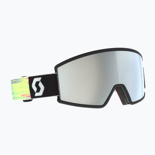 Ski goggles SCOTT Ambit Compact black/neon yellow/amp white chrome