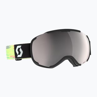 Ski goggles SCOTT Faze II black/neon yellow/amp silver chrome