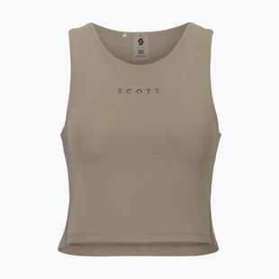 Endurance Crop training top toast beige