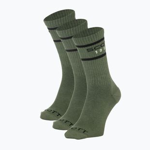 Socks SCOTT Retro Casual Crew 3 pairs tranguil green