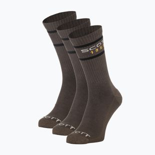 Socks SCOTT Retro Casual Crew 3 pairs wood grey