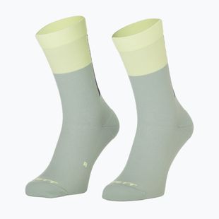 Socks SCOTT Block Stripe Crew spray grey/acid yellow