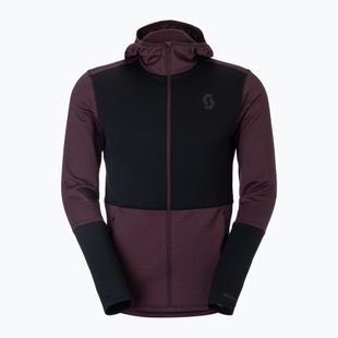 Men's fleece sweatshirt SCOTT Defined Light Hoody cocoa red/black