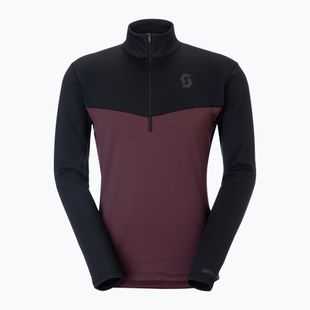 Men's fleece sweatshirt SCOTT Defined Light cocoa red/black