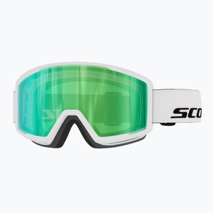 Ski goggles SCOTT Trace Pro Compact white/green chrome