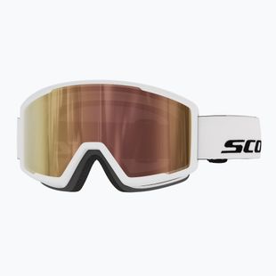 Ski goggles SCOTT Trace Pro Compact S1-3 white/amp ls cinnamon chrome