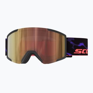 Ski goggles SCOTT Shield LS black/purple/amp ls cinnamon chrome