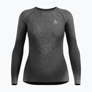 Women's thermal active sweatshirt Odlo Performance Warm Blackcomb Bl Top Crew Neck black
