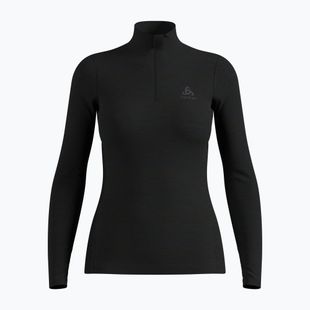 Women's thermal sweatshirt ODLO Merino 200 Bl Top Turtle Neck black