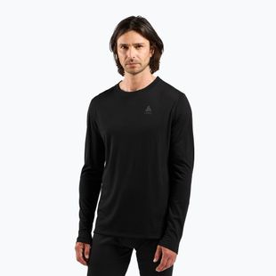 Men's thermal longsleeve ODLO Merino 160 Bl Top Crew Neck black