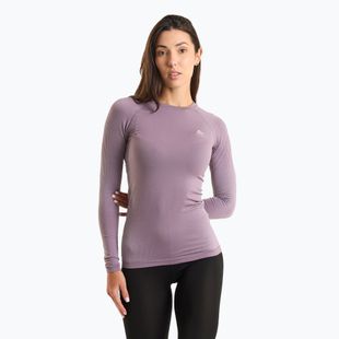 Women's thermal active sweatshirt ODLO Performance Warm Bl Top Crew Neck gray ridge