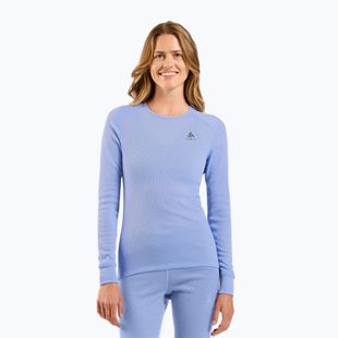 Women's thermal top ODLO Active Warm Bl Top Crew Neck blue heron