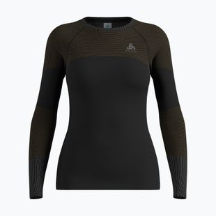 Women's thermal active sweatshirt ODLO Fundamentals Performance Warm Bl Top Crew Neck black