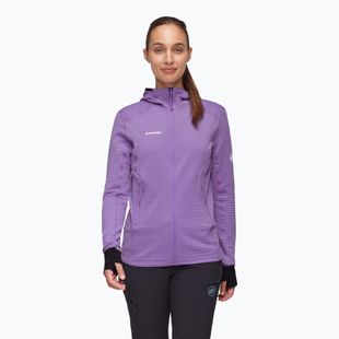 Mammut women's trekking sweatshirt Taiss Light ML Hooded lavandin black