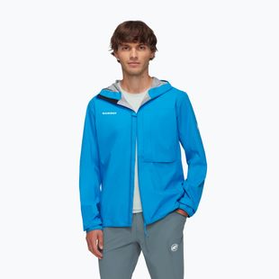 Mammut Ducan Light HS Hooded men's rain jacket glacier blue